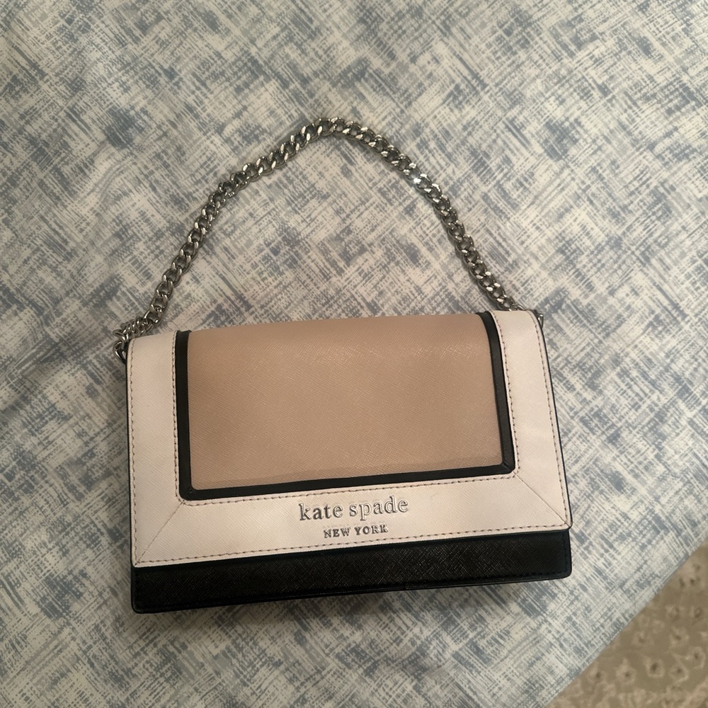 Kate Spade Cream and Black Clutch